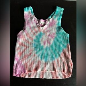 Tie-Dye ribbed tank Top